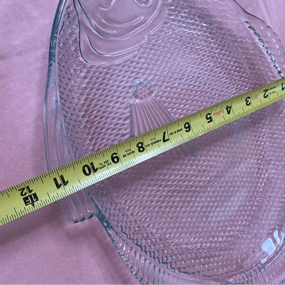 Vintage large glass fish platter oven proof - Picture 10 of 10